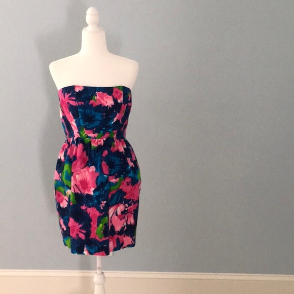 shoshanna strapless dress